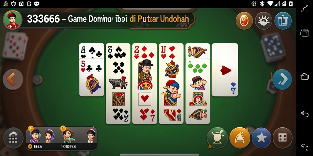 Tampilan screenshot 333666 menampilkan gameplay seru Domino.