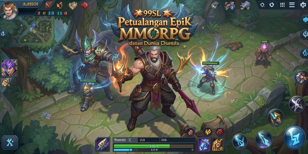 Tangkapan layar dari gameplay seru 99SL di dunia MMORPG.