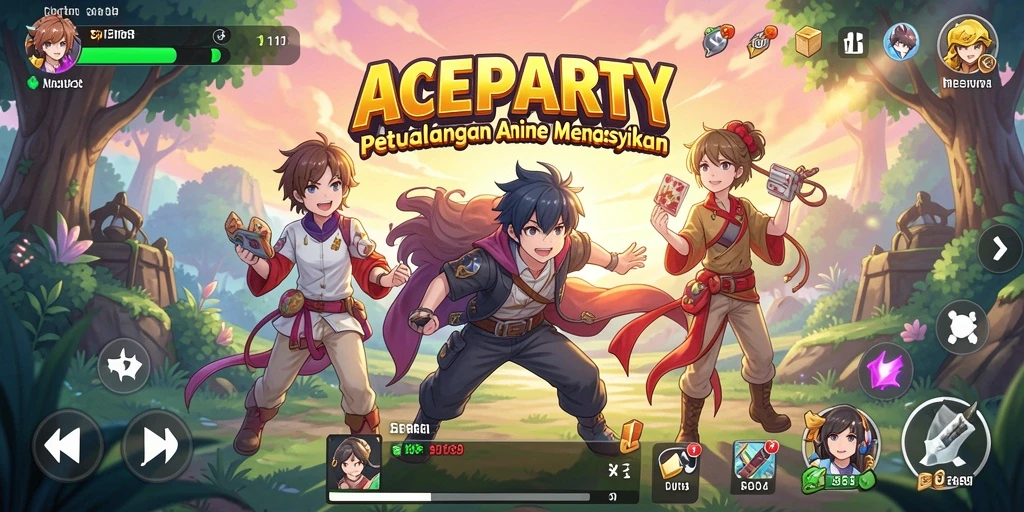 Lihat tampilan menakjubkan dari gameplay Anime ACEPARTY.