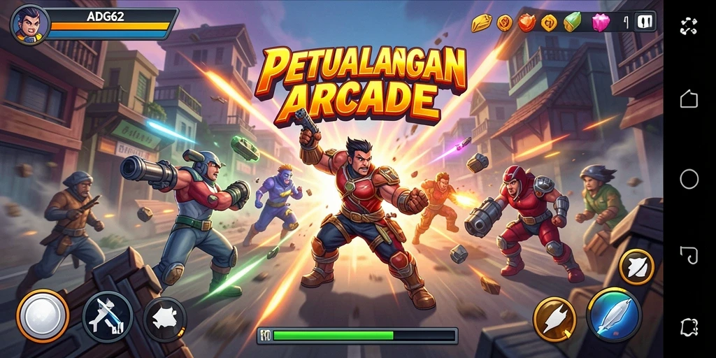 Tampilan gameplay seru dan menarik dari ADG62.