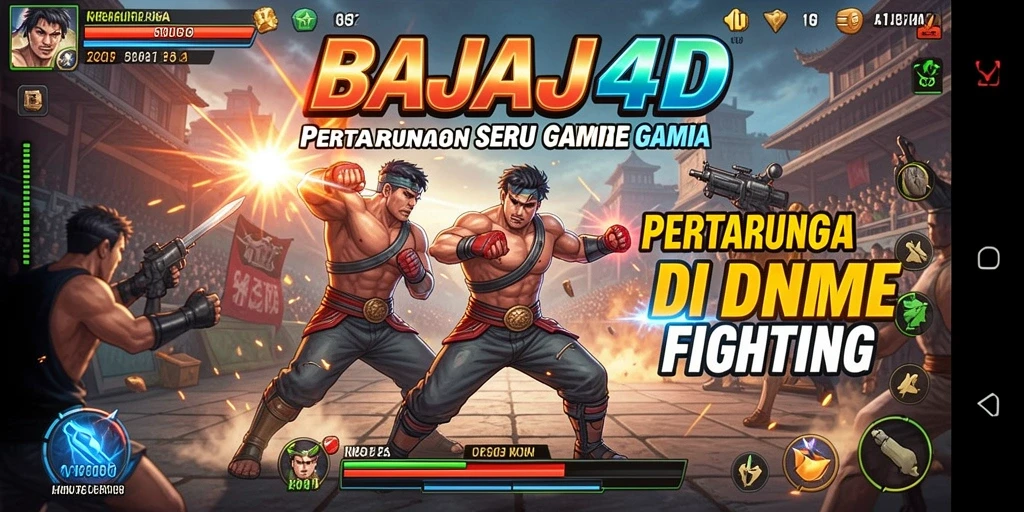 Tangkapan layar gameplay BAJAJ4D menampilkan aksi pertarungan yang intens dan seru.