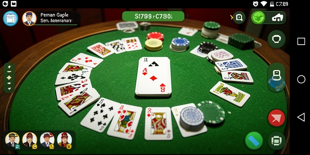 Tampilan gameplay C789 yang menarik menunjukkan aksi seru permainan Gaple.