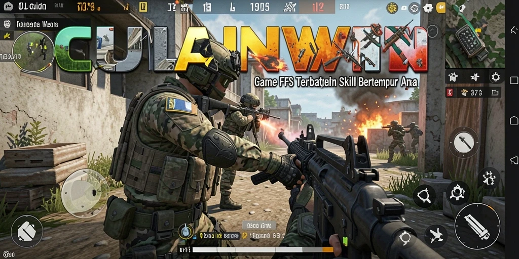 Gameplay intense dari CUANWIN dalam pertempuran FPS.