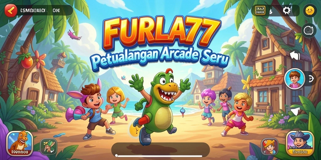 Tampilan gameplay FURLA77 yang penuh aksi dan warna-warni.