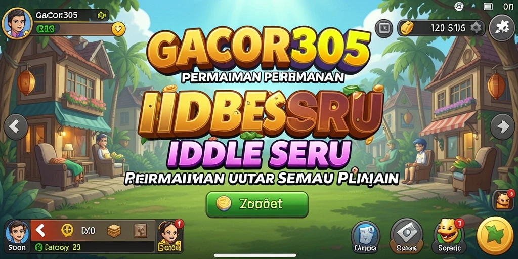 Screenshot utama GACOR305 menampilkan elemen gameplay Idle yang menarik.