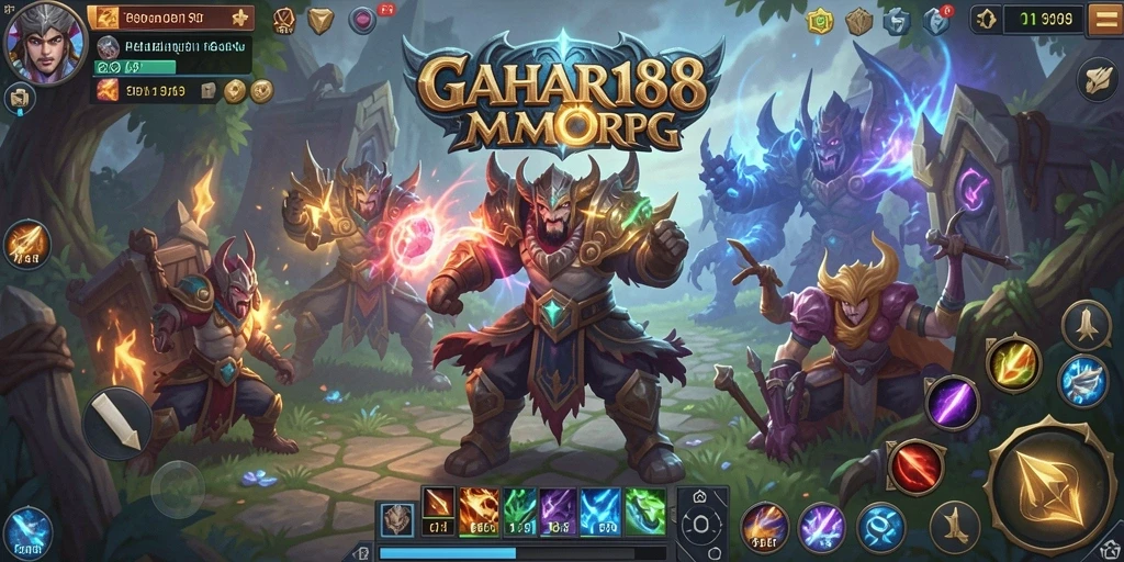 Screenshot GAHAR188 menampilkan aksi pertarungan yang seru dan karakter pemain.