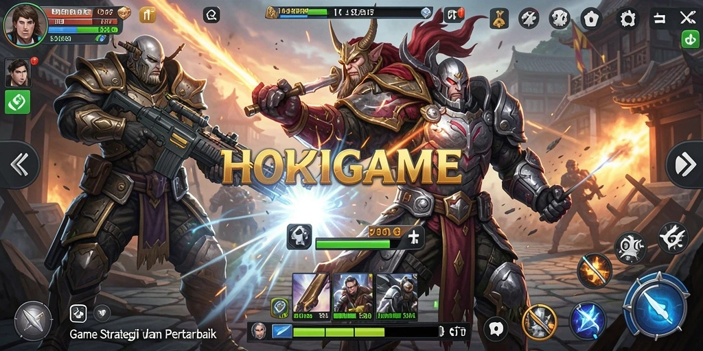 Gameplay HOKIGAME yang penuh strategi dan aksi.