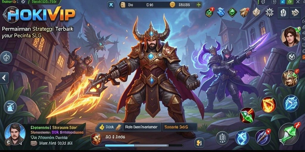 Tampilan gameplay HOKIVIP menunjukkan aksi strategi yang intens.