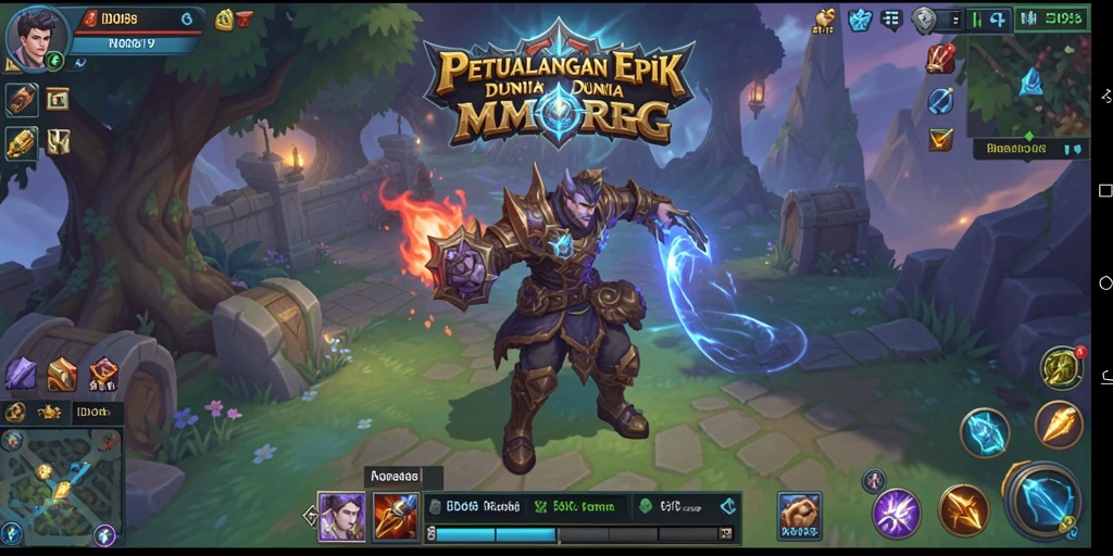 Screenshot ID098 yang menampilkan aksi seru dalam petualangan MMORPG.