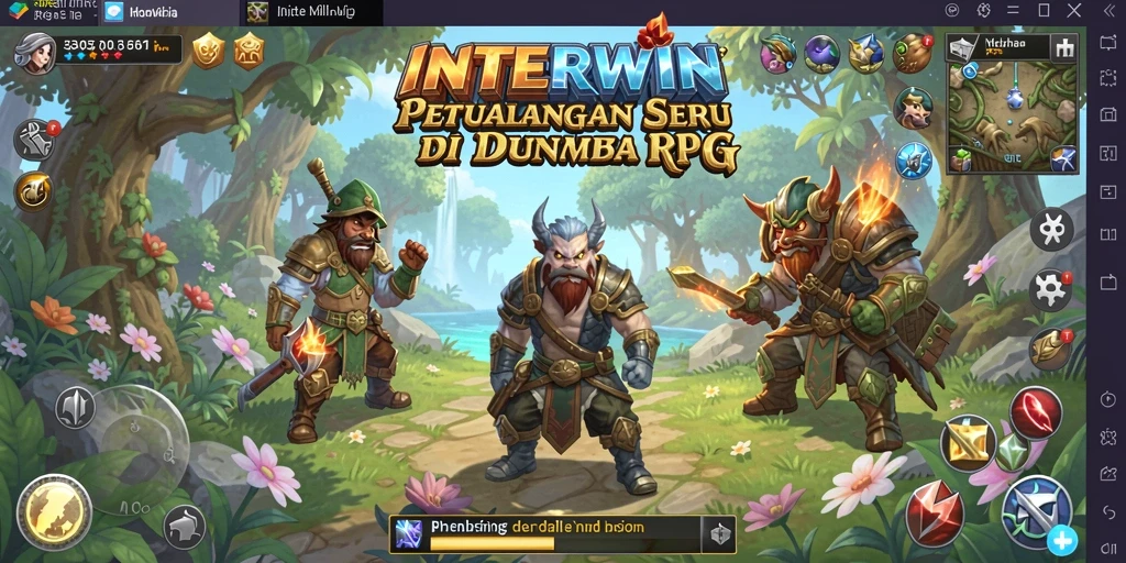 Tampilan screenshot dari gameplay seru INTERWIN dengan pertarungan epik.