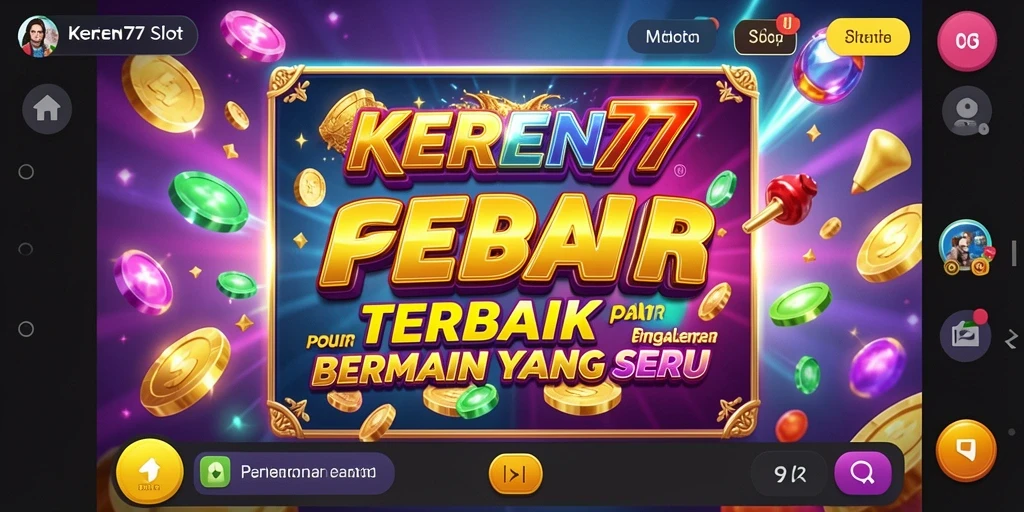 Screenshot KEREN77 menampilkan gameplay Slot yang seru dan penuh warna.