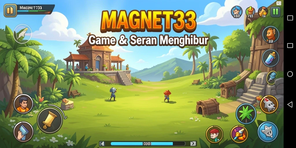 Screenshot gameplay MAGNET33 yang penuh warna dan seru.