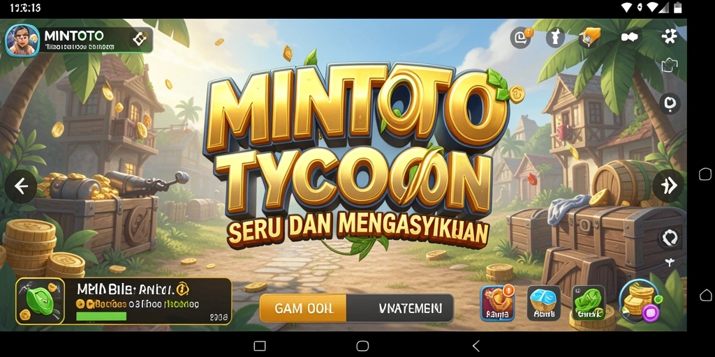 Tampilan menarik gameplay Tycoon MINTOTO yang mendebarkan.