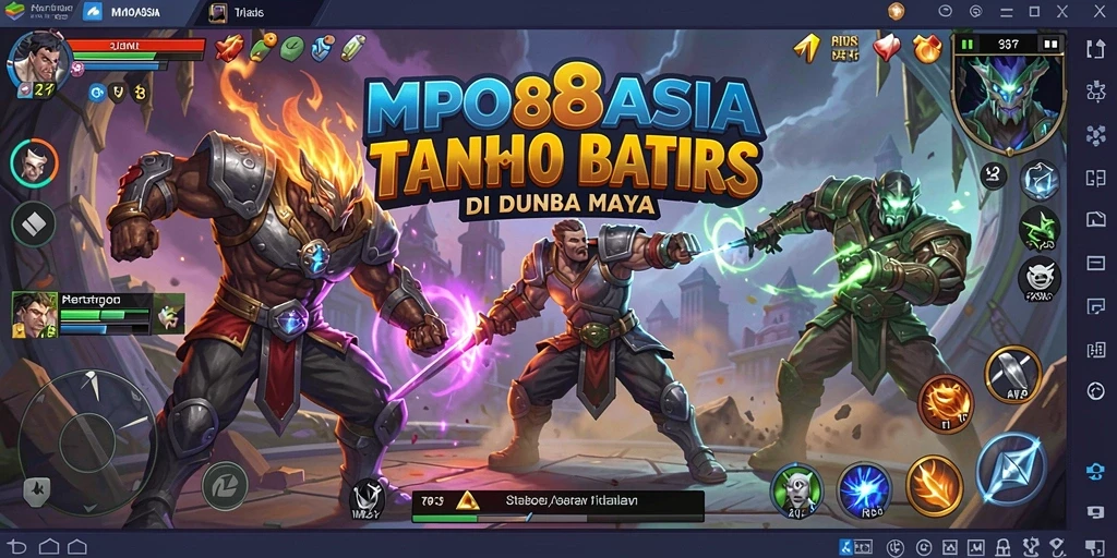Tampilan gameplay seru dengan aksi pertarungan yang mendebarkan.