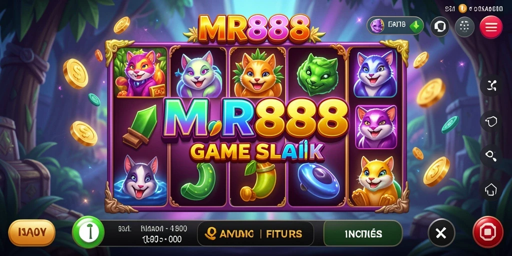 Tampilan gameplay Slot yang menarik dan penuh warna di MR888.