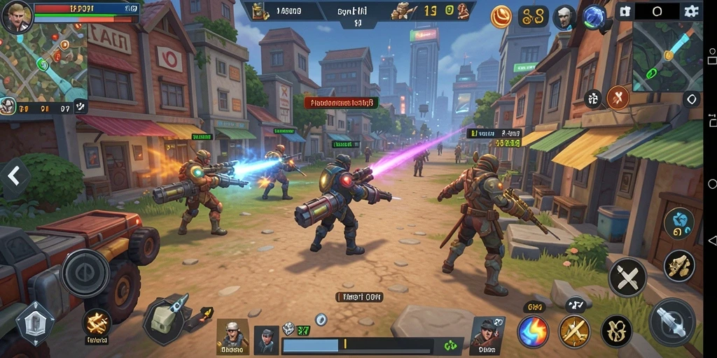 Screenshot gameplay PP7 menunjukkan aksi strategis yang menegangkan.