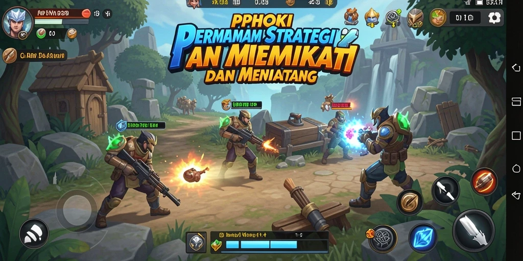 Gameplay PPHOKI menunjukkan pertempuran strategis yang intens.