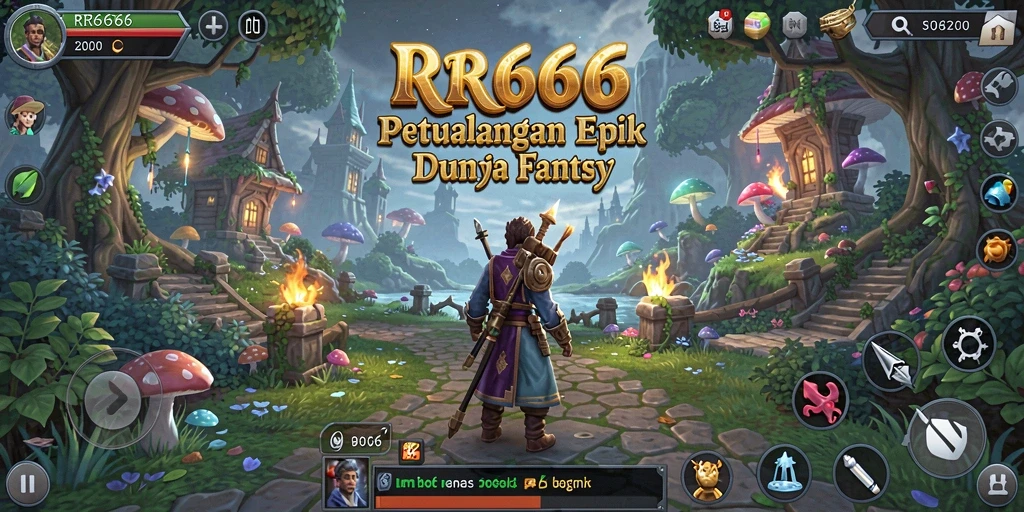 Tampilan menarik dari gameplay RPG dalam RR666 yang penuh aksi.