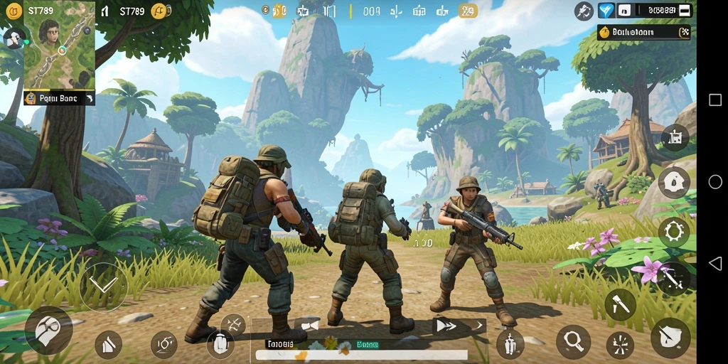 Tampilan gameplay ST789 yang menampilkan eksplorasi dunia terbuka.
