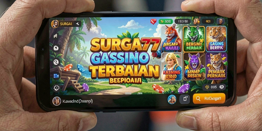 Tampilan gameplay SURGA77 yang menarik dan seru dalam permainan Kasino.