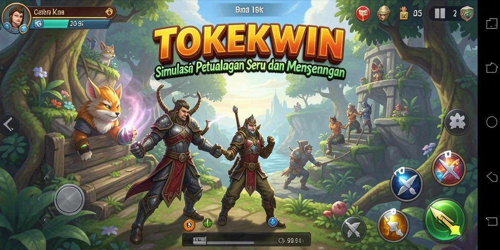 Gameplay seru di TOKEKWIN dengan petualangan seru.