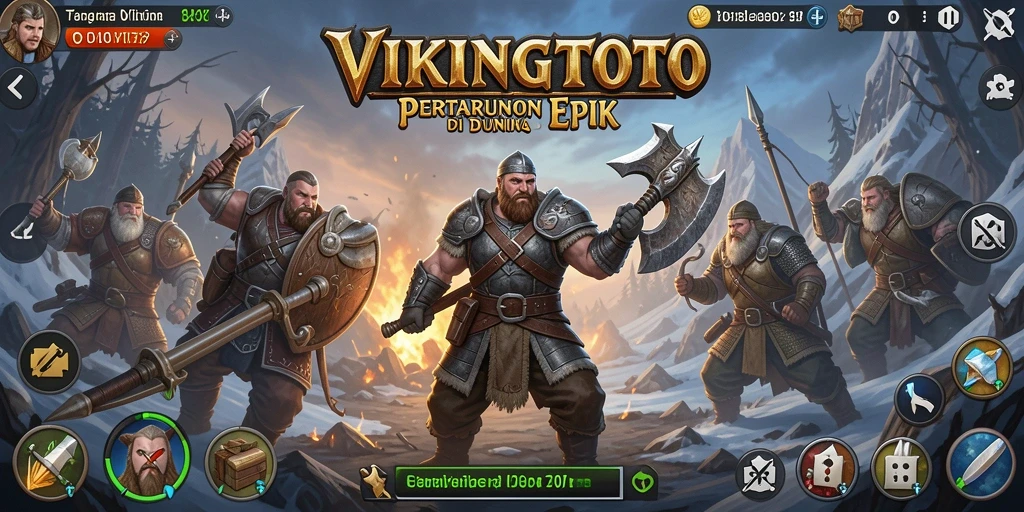 Tampilan gameplay VIKINGTOTO yang mendebarkan dan intens.