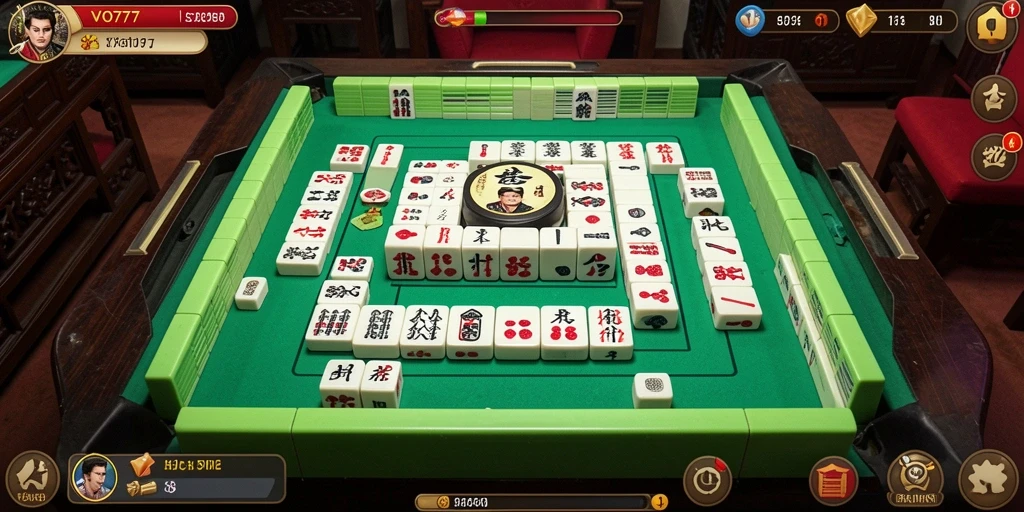 Screenshot VO777 menampilkan gameplay Mahjong yang menarik dan seru.