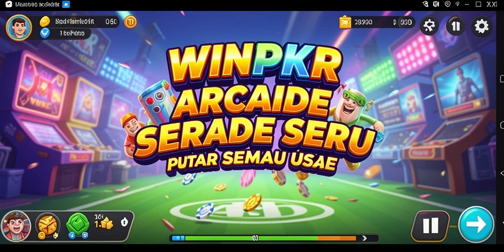 Tampilan gameplay seru dalam WINPKR dengan karakter yang menarik.