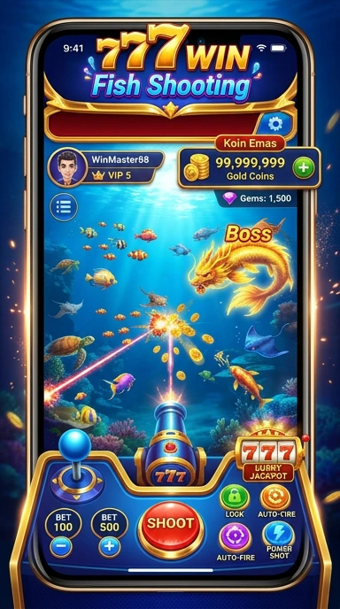 Tampilan aplikasi 777win di layar ponsel.
